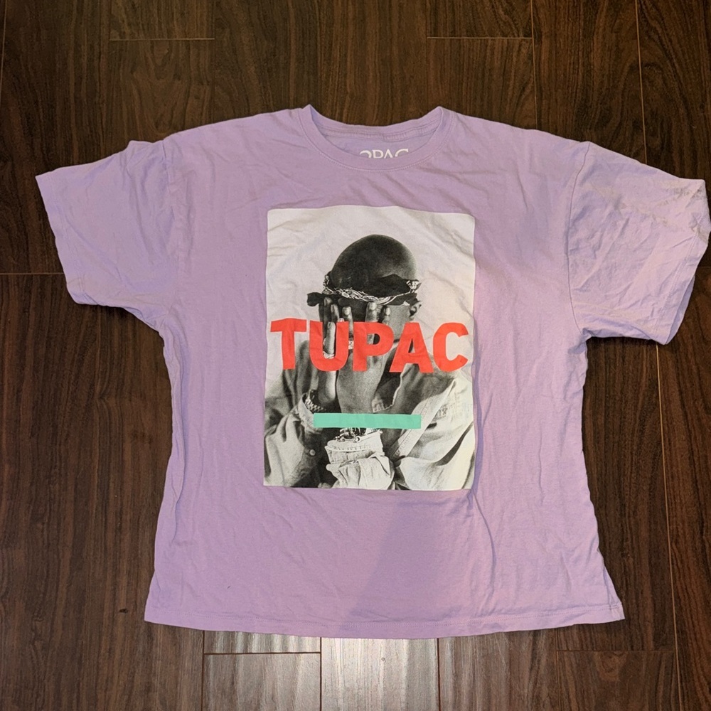 Urban Outfitters Lilac Tupac Graphic Tee